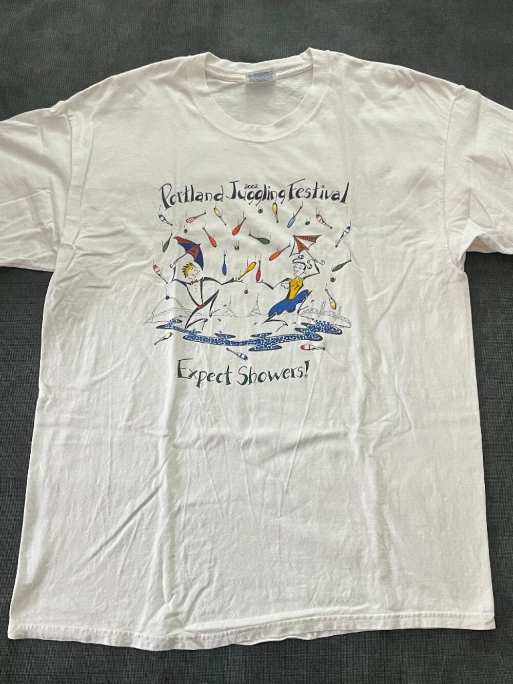 Hanes Beefy T Portland Juggling Festival Vintage T (L)